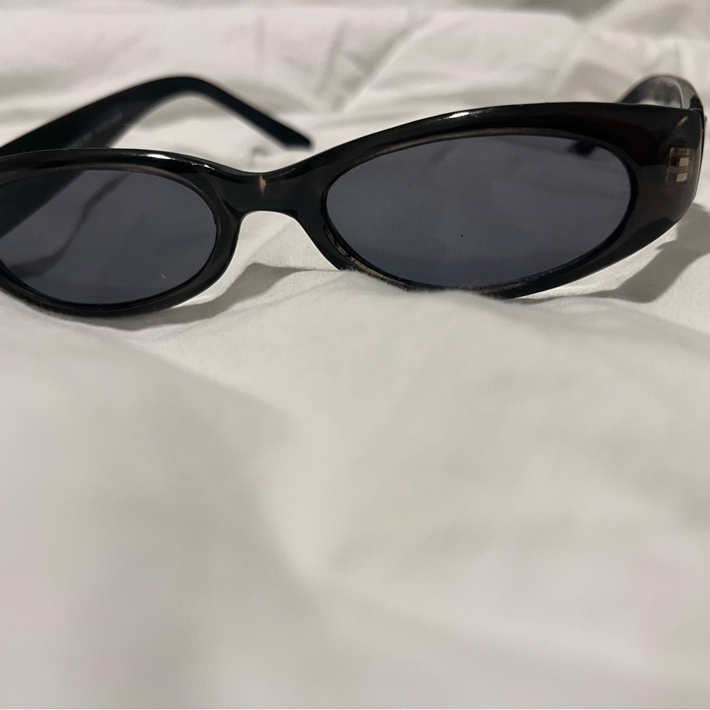 Authentic Gucci Black Oval Sunglasses
